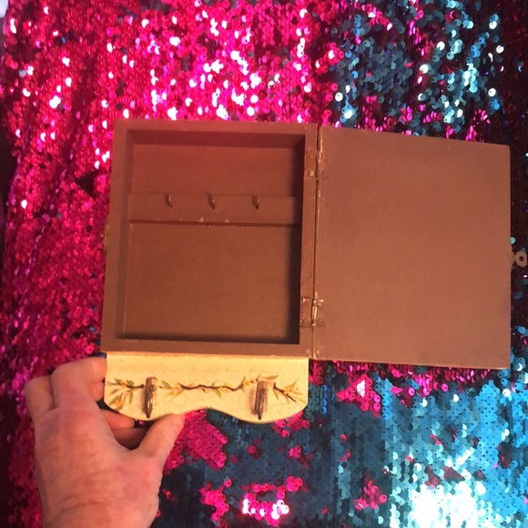 Beautiful Shabby Chic Floral Jewelry Box that can be hung on a wall! - Picture 3 of 13